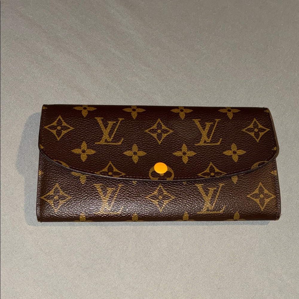 REAL Louis Vuitton Gold and Brown Monogram Wallet